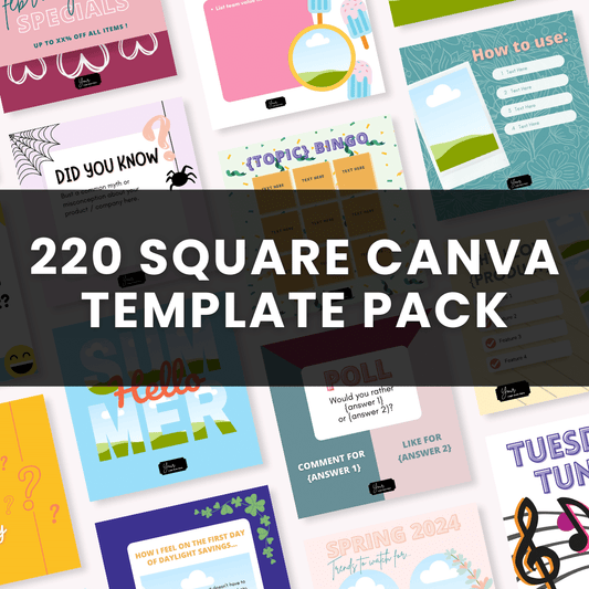220 Square Graphics - Canva Template Pack