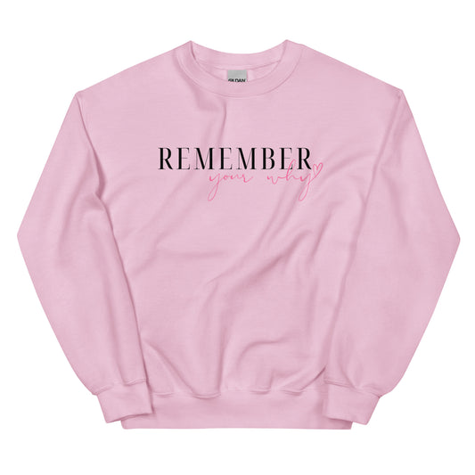 Remember Your Why Unisex Sweatshirt