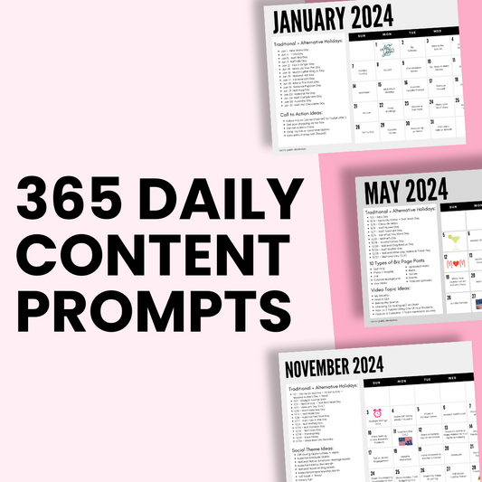 12 Month Content Plan for Social Sellers