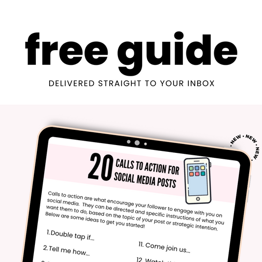 FREE - 20 Calls to Action for Social Media