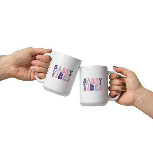 Team Pink & Purple Ceramic Mug 15oz